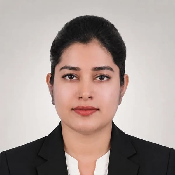 Sreya Suresh, Admin Manager at Karate Pro Academy's Al Nahda branch